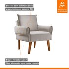 Poltrona Para Sala De Estar Vintage Jolie/prata