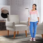 Poltrona Para Sala De Estar Vintage Jolie/prata