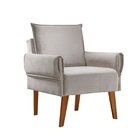 Poltrona Para Sala De Estar Vintage Jolie/prata