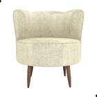 Poltrona Para Sala De Recepção Bela Boucle Bege