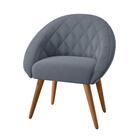 Poltrona Para Sala De Recepção Celina Inca Chumbo