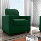 Poltrona Para Sala De Recepção Jerez Veludo Maserati Verde