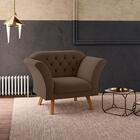 Poltrona Para Sala De Recepção Moreira Inca Marrom