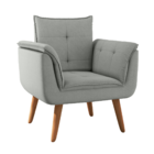 Poltrona Para Sala De Recepção Silveiras Linha Grafite