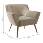 Poltrona Para Sala De Recepção Viana Inca Castor