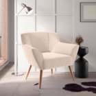 Poltrona Para Sala De Recepção Viana Linha Bege