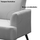 Poltrona Para Sala Decorativa C/ Pés Palito Pisa Veludo Azul