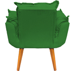 Poltrona Para Sala Decorativa Confortavel Alice Suede Verde P