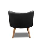 Poltrona Para Sala Decorativa Isa Suede Preto Adonai Estofados