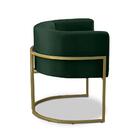 Poltrona Para Sala Decorativa Melissa Base Ferro Veludo Verde