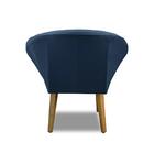 Poltrona Para Sala Decorativa Micaela Veludo Azul Madelina De