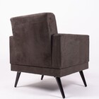 Poltrona Para Sala Decorativa Omega Marrom