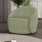 Poltrona Para Sala Decorativa Orgânica Lua Bouclê D03 - D'ros