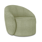 Poltrona Para Sala Decorativa Orgânica Lua Bouclê D03 - D'ros