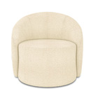 Poltrona Para Sala Decorativa Orgânica Lua Bouclê D03 - D'ros