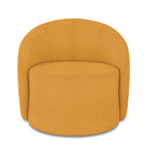 Poltrona Para Sala Decorativa Orgânica Lua Bouclê D03 - D'ros