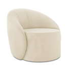 Poltrona Para Sala Decorativa Orgânica Lua Veludo D03 - D'ros