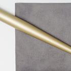 Poltrona Para Sala Decorativa Pétala Pés Ferro Dourado Suede