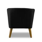 Poltrona Para Sala Decorativa Thais Suede Preto Adonai Estofa