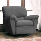 Poltrona Para Sala Do Papai Reclinável Taty Suede D05 Grafite