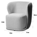 Poltrona Para Sala E Escritório Base Giratória Corven Corino