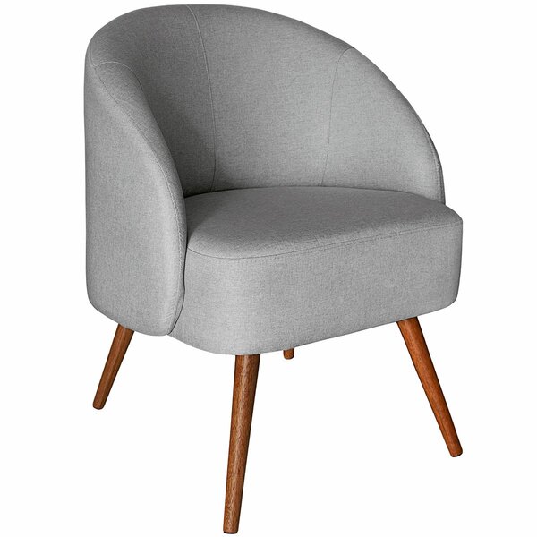 Poltrona Para Sala E Escritório Decorativa Cadma Linho Cinza