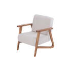 Poltrona Para Sala Lana - Bege - Oppa Design