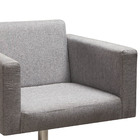 Poltrona Para Sala Lázio Com Pé Giratório - Cinza