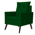 Poltrona Para Sala Ligia Suede Cores - Ds Estofados - Verde