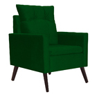 Poltrona Para Sala Ligia Suede Cores - Ds Estofados - Verde