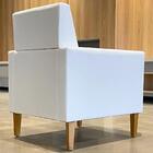 Poltrona Para Sala Pés De Madeira Kit 2 Thessa P04 Sintético