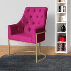 Poltrona Para Sala Vick Veludo Cores - Ds Estofados - Pink
