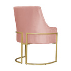 Poltrona Para Sala Vick Veludo Cores - Ds Estofados - Rosa