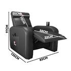 Poltrona Para Videogame Retrátil E Reclinável Corino Preto Gr