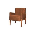 Poltrona Paty Matrix Veludo Light Ferrugem