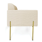 Poltrona Pé De Ferro Dourado Para Escritório Kit 2 Marisa Lin