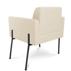 Poltrona Pé De Ferro Preto Para Consultório Marisa Linho - Be