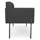 Poltrona Pé De Ferro Preto Para Sala Elisa Corino Preto D03 -