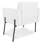 Poltrona Pé De Ferro Preto Para Sala Kit 2 Elisa Corino D03 -