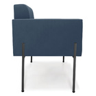 Poltrona Pé De Ferro Preto Para Sala Kit 2 Elisa Suede D03 -