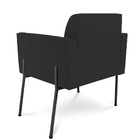 Poltrona Pé De Ferro Preto Para Sala Kit 2 Marisa Veludo D03