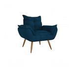 Poltrona Pé Palito Toquio - Veludo Petroleo
