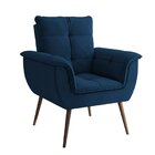 Poltrona Pérola Arte Cúbica Estofados Azul