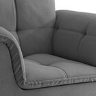 Poltrona Pérola Arte Cúbica Estofados Cinza