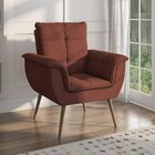 Poltrona Pérola Arte Cúbica Estofados Telha