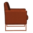 Poltrona Pérola Telha Base Bronze Bnn Decor