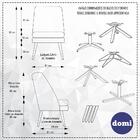 Poltrona Pérsia Pés Palito Algodão Ecológico Salmão