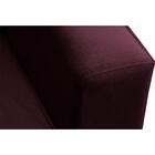 Poltrona Pés De Madeira Decorativa Riviera Veludo Roxo