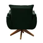 Poltrona Pés De Madeira Maciça Veludo Ferguile Belga