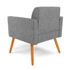 Poltrona Pés Palito Castanho Marisa Linho - A26 Grafite